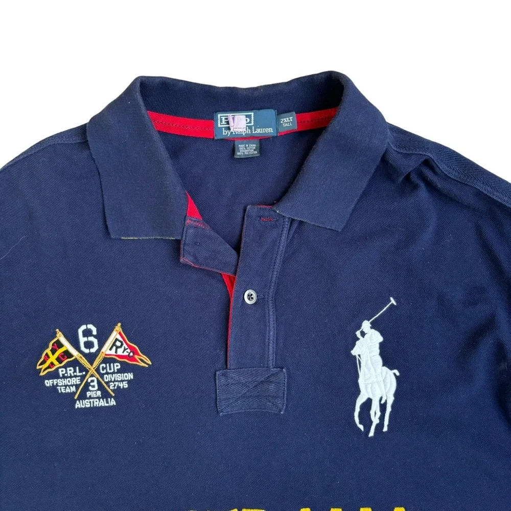 Men's Polo Ralph Lauren Shirt Big Pony Australia 2011 Offshore Ocean - Picture 3 of 6